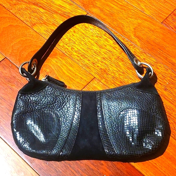 Banana Republic black patchwork leather Hobo bag - Picture 2 of 5